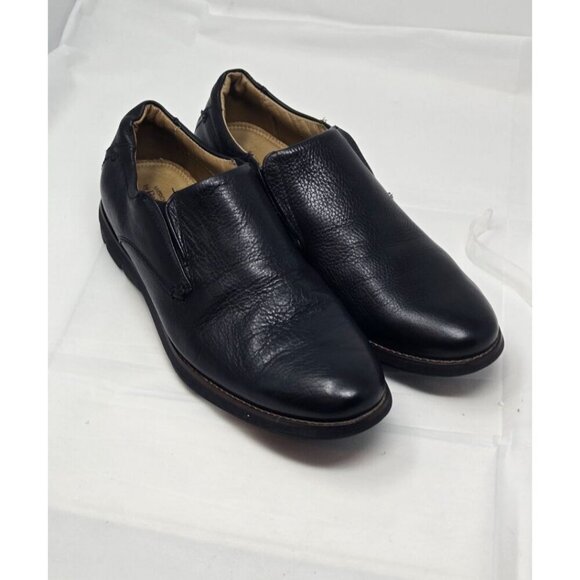 American Classic DeLaRentis Men' Shoes Black Brazilian Leather Loafers size 10.5 - Picture 1 of 11